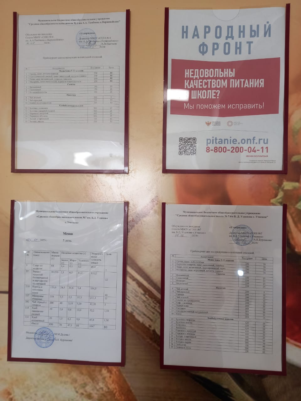 Меню за 31 январь 2025 года.